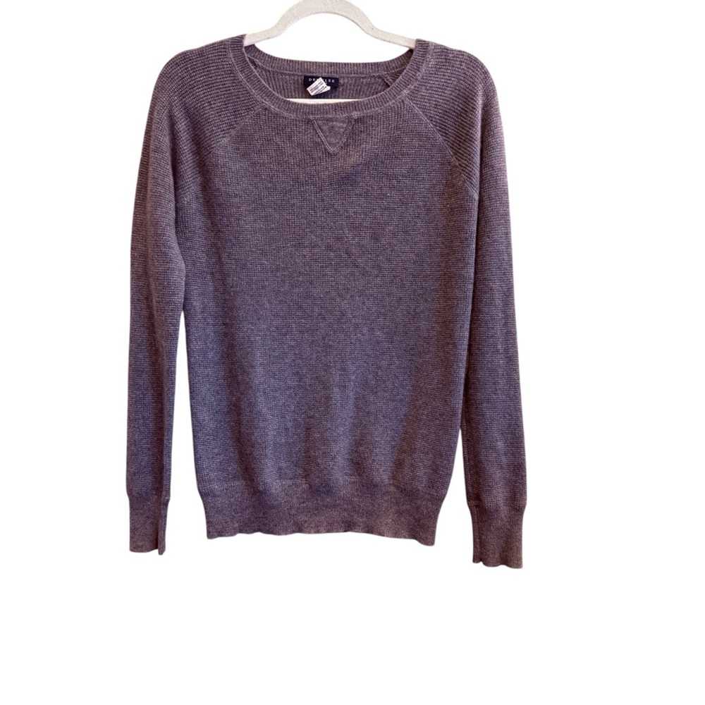 Demylee Women’s Classic Gray Lagenlook Slow Fashion Cashmere Sweater Sz M